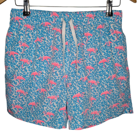 Chubbies Performance The Domingos Are For Flamingos Lined Swim Trunks 5.5" - Picture 3 of 7
